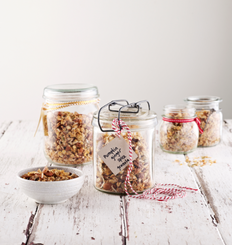 Pumpkin ginger spice granola, photography by Marija Ivkovic